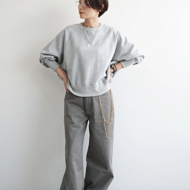 裏毛ドルマンプルオーバー　