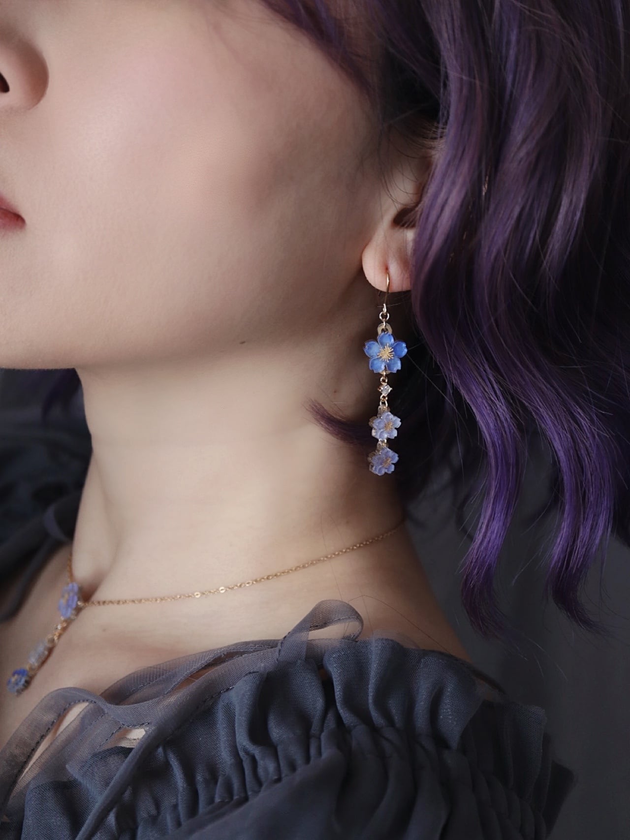 【Sakura Nocturne-Aria-】イヤリング&ピアス