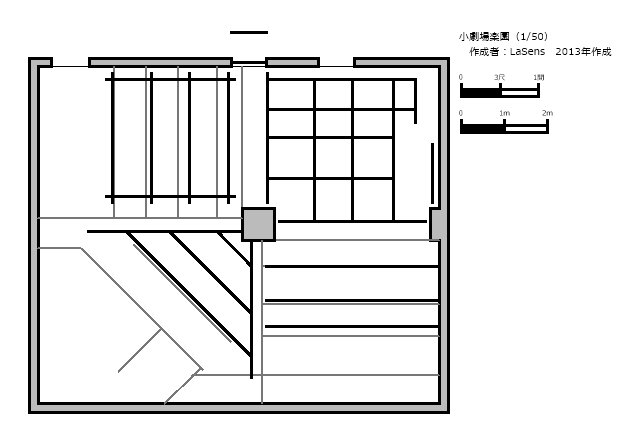 劇場図面2D版 小劇場楽園