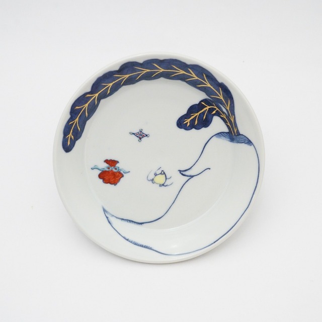 【小林 恭子】大根に宝尽くし皿　2-A