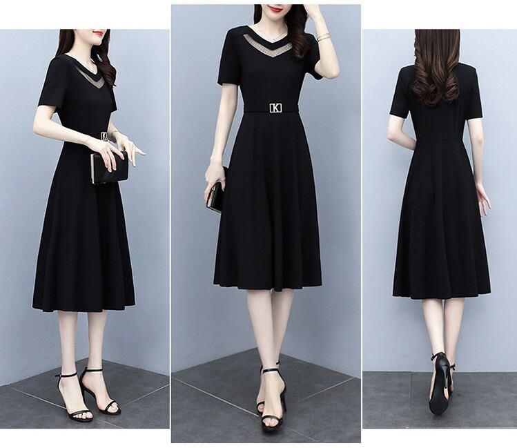 ワンピース フレアワンピース ワンピドレス 膝下 ミモレ ミモレ丈 半袖 フレア スリム タイト 細身 裾ワイド チュール ハイウエスト ベルト 透け感 異素材MIX 大人可愛い きれいめ シンプル 大人 上品 おしゃれ お洒落 エレガント フォーマル 無地 柄 春 夏 秋 冬 オールシーズン シーズンレス 謝恩会 結婚式 二次会 披露宴 10代 20代 30代 40代 レディース お出かけ パーティー イベント 美脚 脚長 M L XL 2XL 3XL 4XL 5XL 大きいサイズ ジャスト ブラック