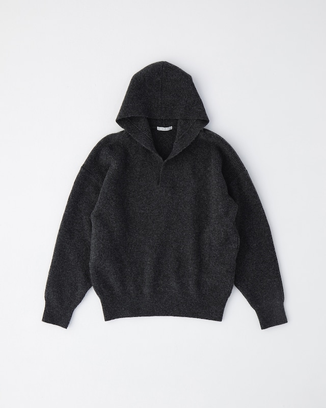 Skipper Knit Hoodie(GRAY)