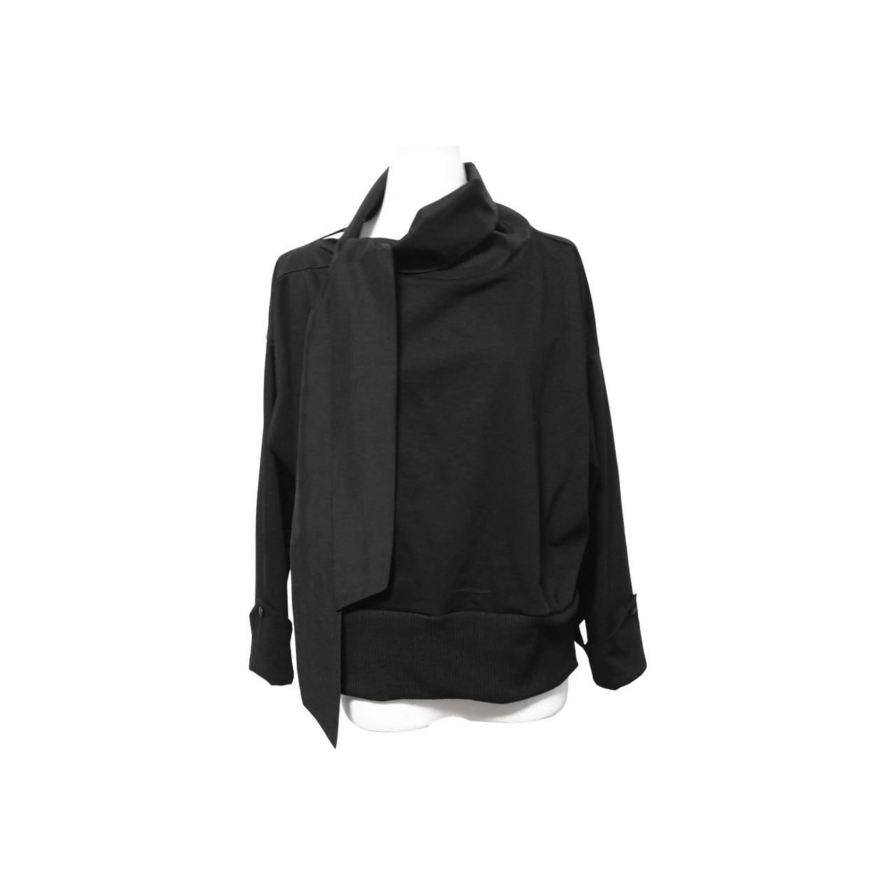 anika scarf top (black)