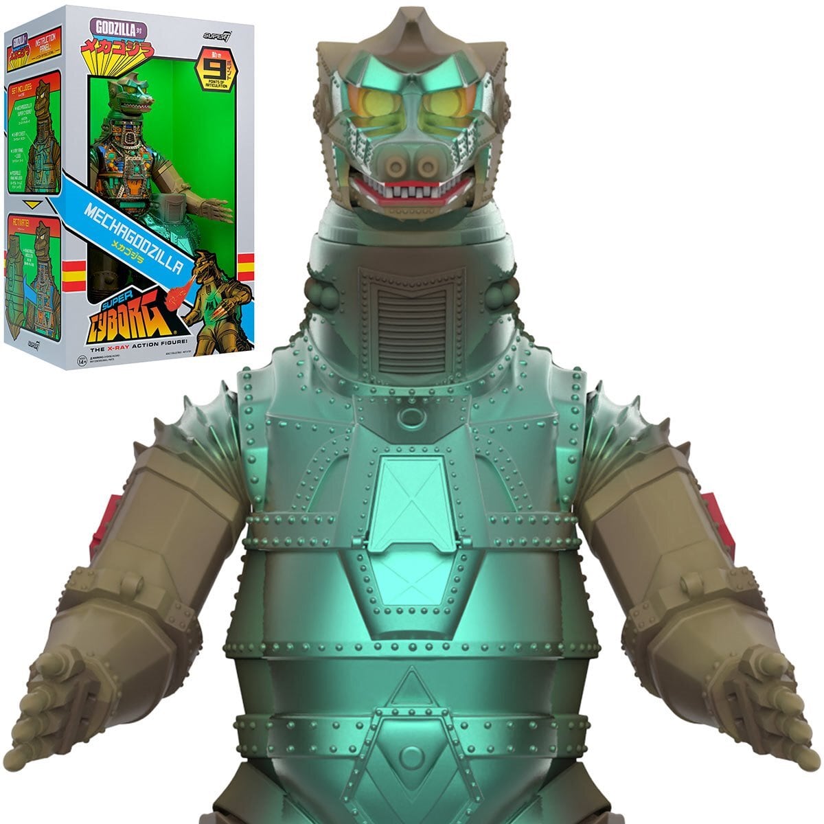 【海外限定】スーパー7 メカゴジラ 東宝 スーパーサイボーグ フィギュア Amazon.com: Super7 Super Cyborg Toho Mechagodzilla - 11
