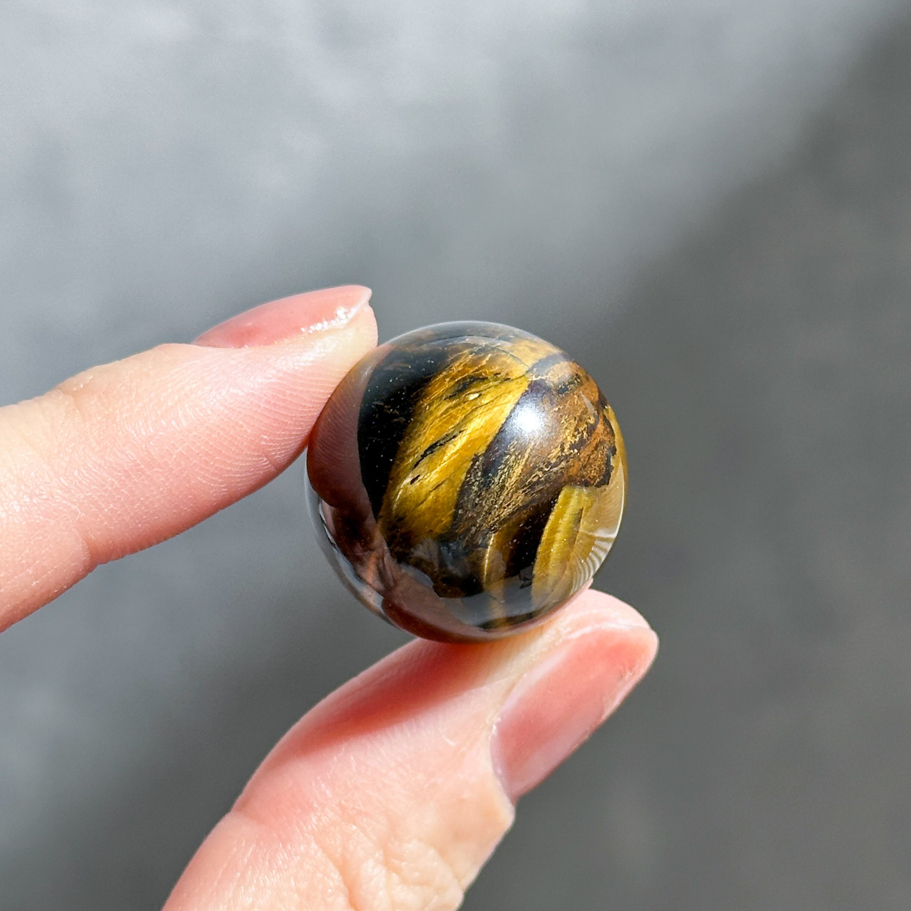 タイガーアイ スフィア（丸玉）22◇Tiger's eye◇天然石・鉱物