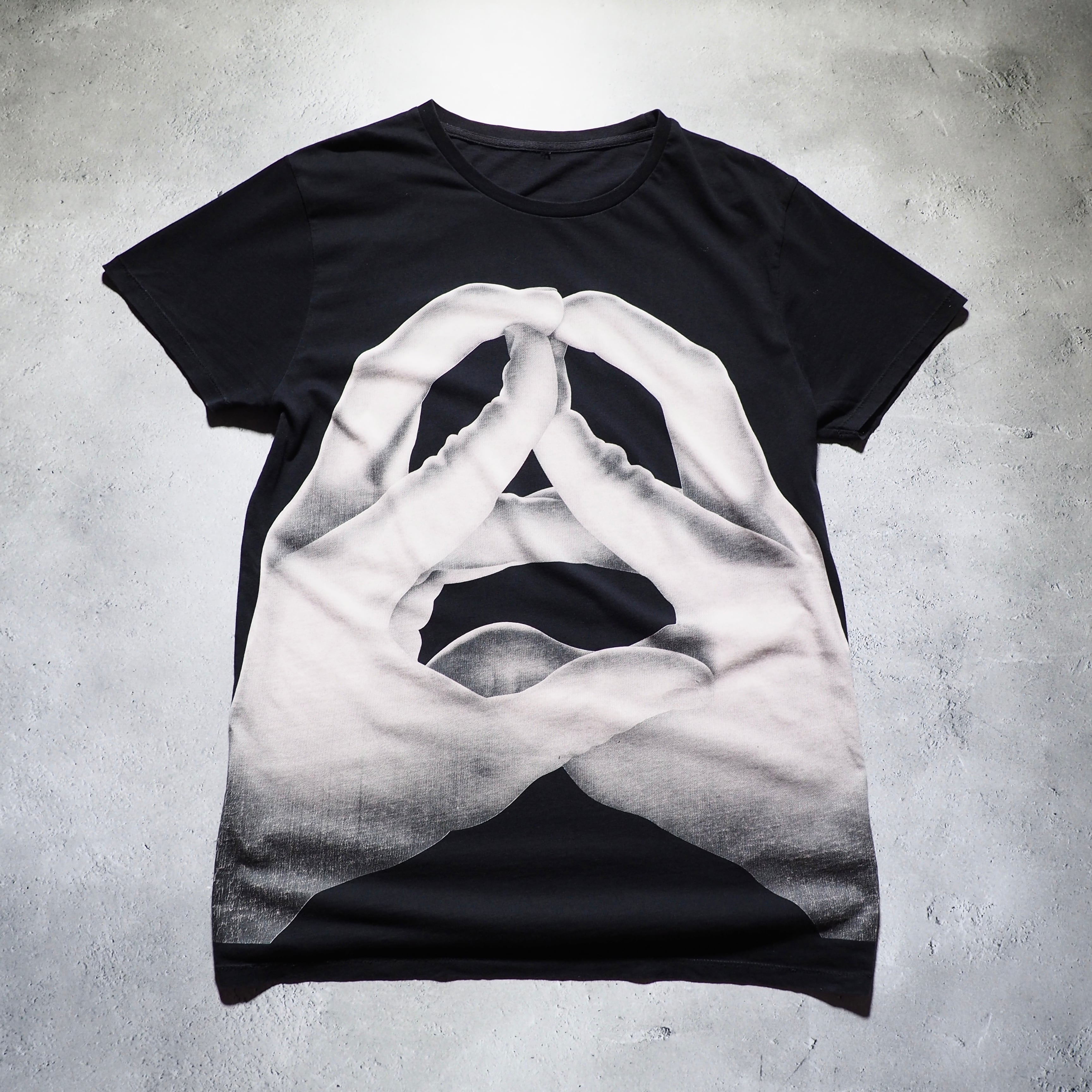 ” SIXPACK FRANCE ” Hand printed Black SS Tee