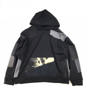 【 hoodie11】 Remake Hoodie black × denim