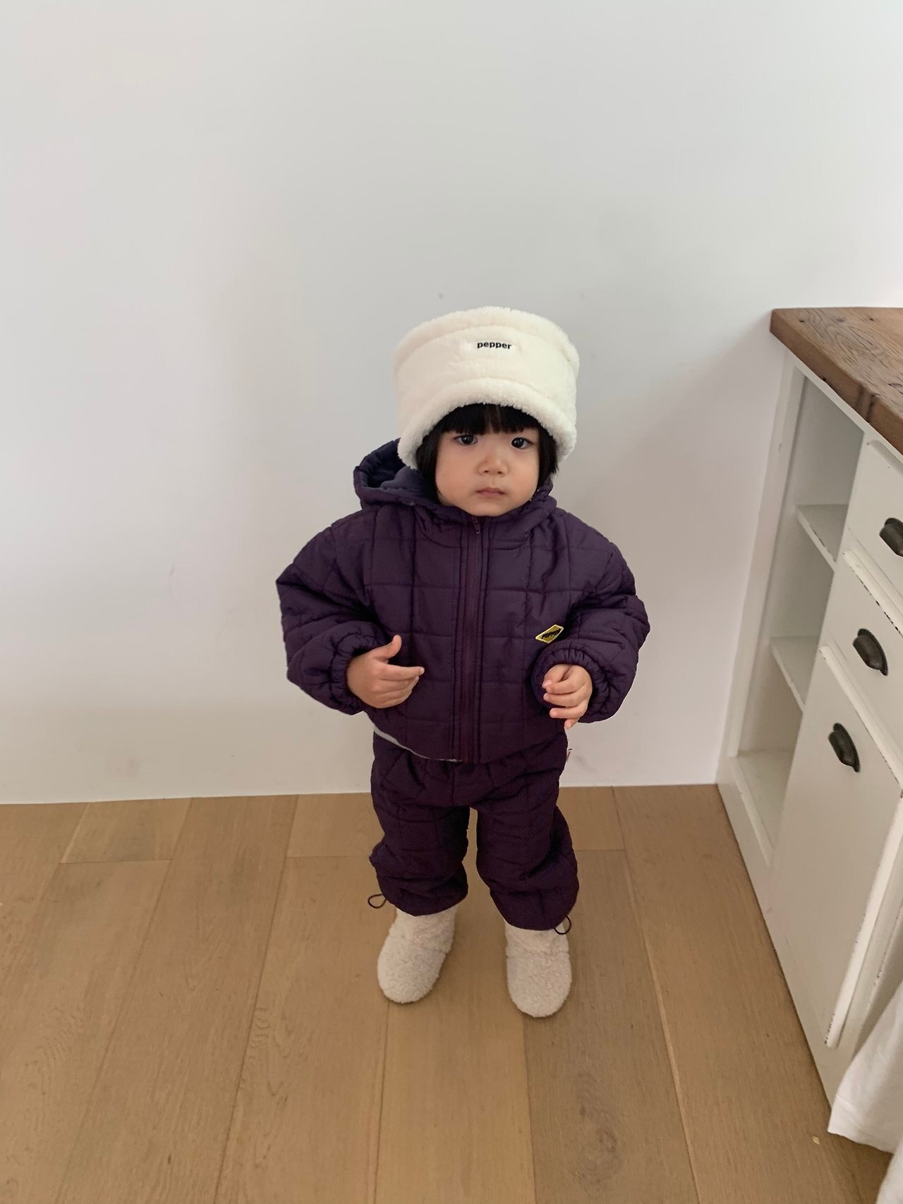 ペッパー / PEPPER / スクエアぺディングパンツ / 韓国子供服 / キッズ / 26winter〖取寄〗*XS~XL*