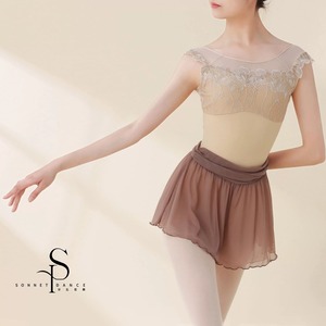 リバーシブル　チュール　キュロットスカート