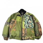【bomber013】再構築リバーシブル中綿ボンバー KIMONO × Military MIX BOMBER JACKET