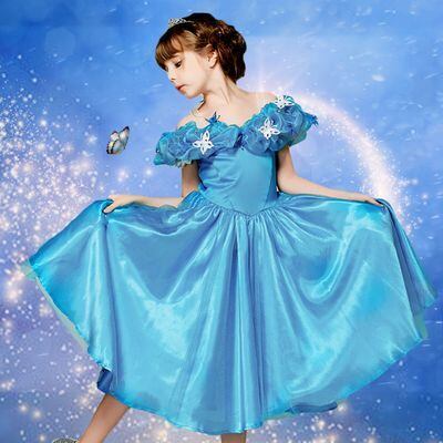 ママサイズ有 キッズ コスプレ ディズニー シンデレラ 100 150cm プリンセス コスチューム バースデー パーティー ディズニーランド ハロウィン P042 A Dear Child