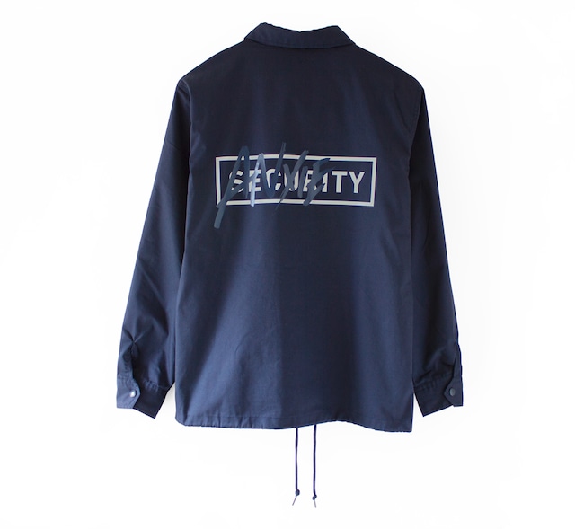 " ANXIETY " COACH JACKET NAVY × SILVER