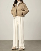 Jacquard wide easy Pants　T20415