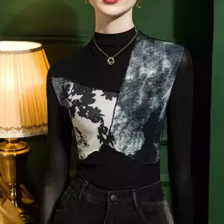 アートシルエット・モノトーンデザイントップス ds1418