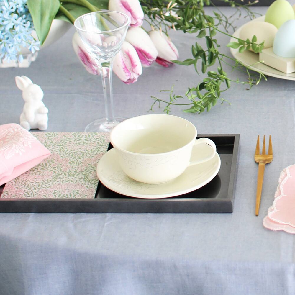 ティーカップ&ソーサーペア 白 SHAKU-YAKU 【送料無料】