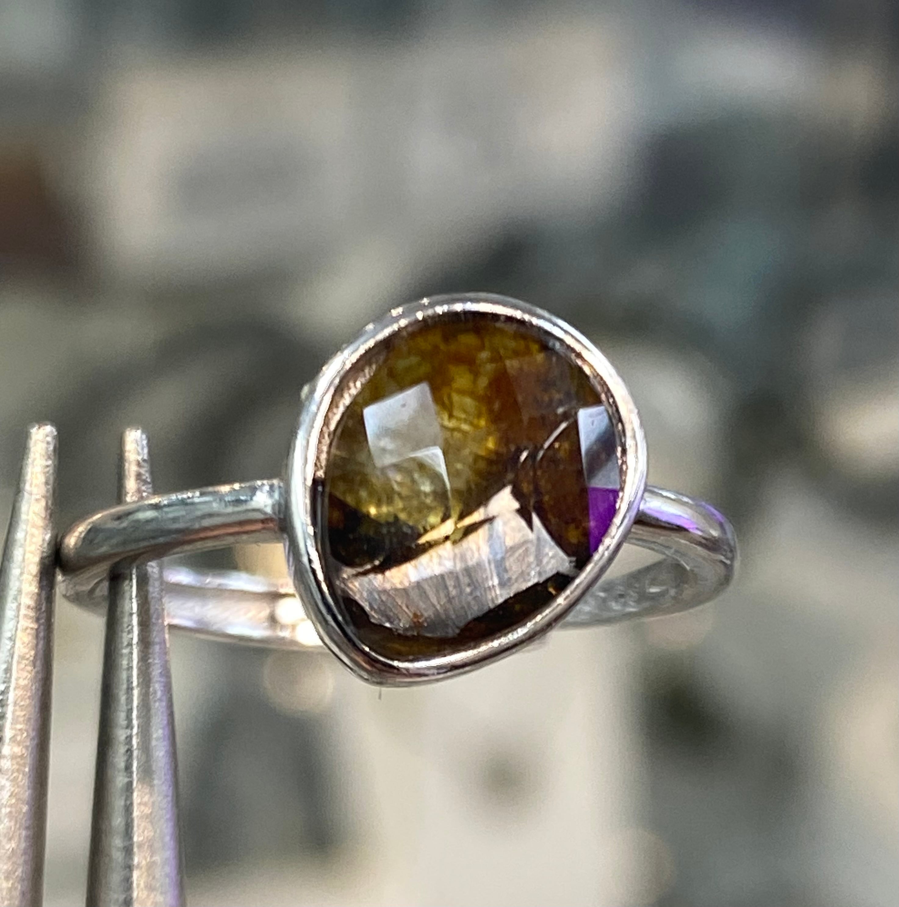 厳選　ガネッシュヒマール産ヒマラヤ水晶　くりぬきリング9号　手作り カット 厳選 ガネッシュヒマール産ヒマラヤ水晶 くりぬきリング17号 手作り