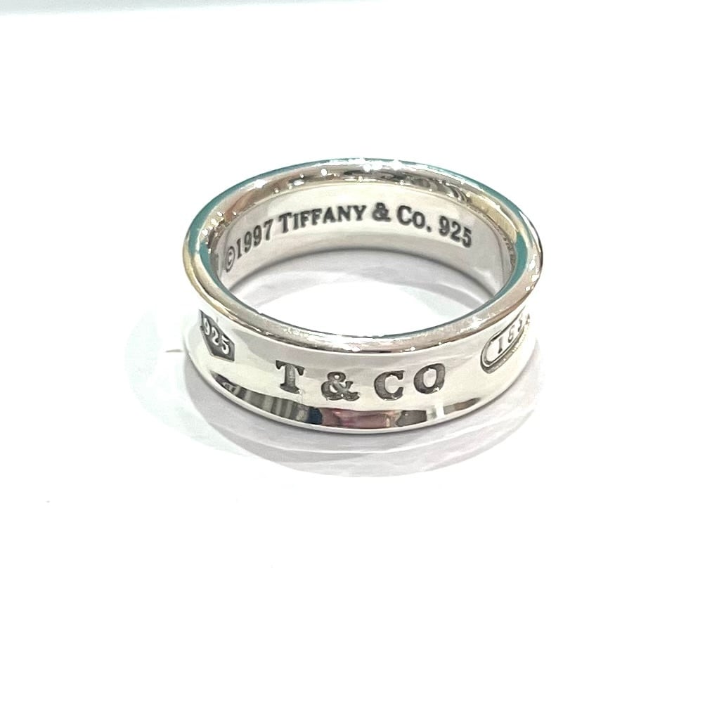 TIFFANY&CO】2115 ナローデザインシルバーリング 19号／ヴィンテージ