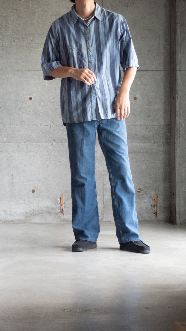 "IMPORTANTE" 1990s Wide stripe shirts