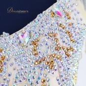 社交ダンス 衣装 スタンダードドレス ワンピース ドレス フロート フリル 高級感 上品 ダンス パーティ デモ 競技 ホワイト系 イエロー系 アイボリー系 かわいい 美しい エレガント おしゃれ コスチューム 競技用 女性用