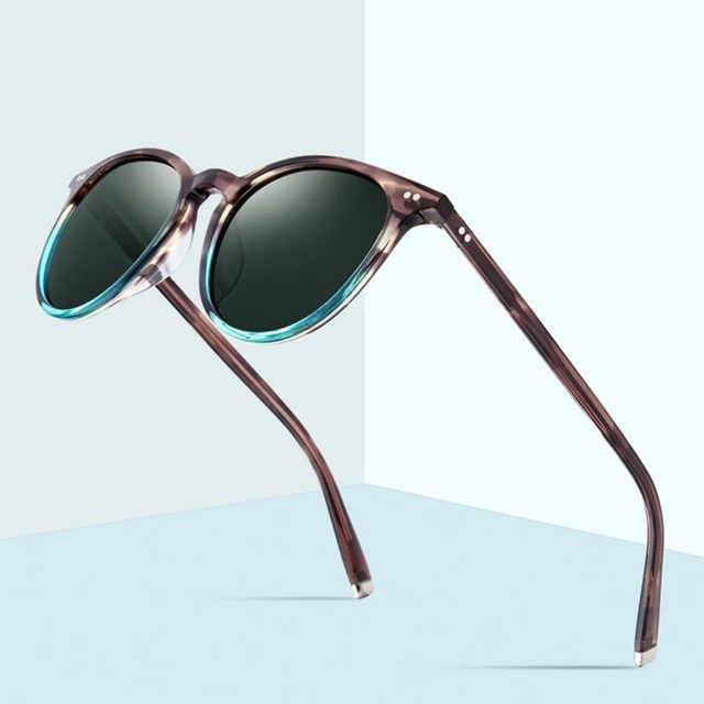 【TR0323】Leopard Color Round Sunglasses