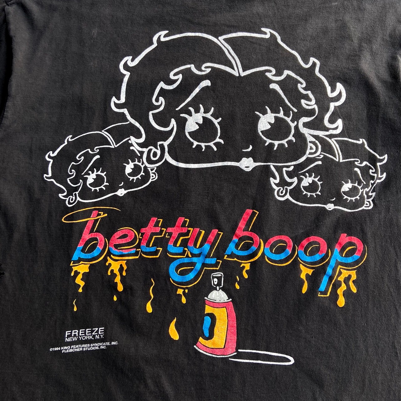 90年代 BETTY BOOP ビッグプリント キャラクタープリントTシャツ 