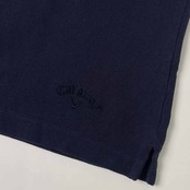 Callaway キャロウェイ 鹿の子 半袖 ポロシャツ L/ネイビー レディース ゴルフ