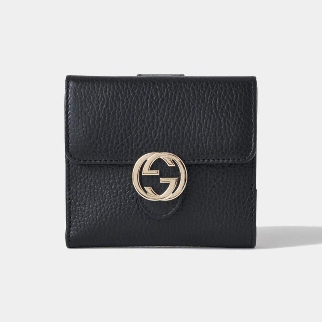 GUCCI グッチ インターロッキングG 二つ折り財布 ブラック | Pay ID