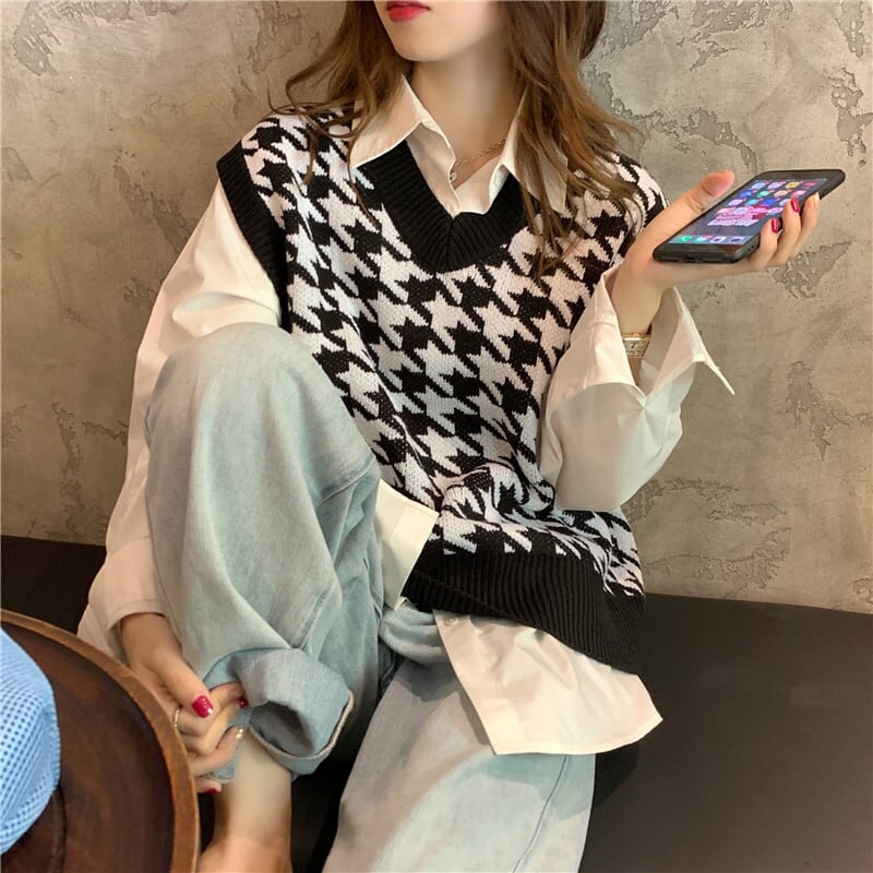 Yb50heart Market アクリル45 コットン55 サイズf ニットベスト レディーストップス 最新人気 サイズf