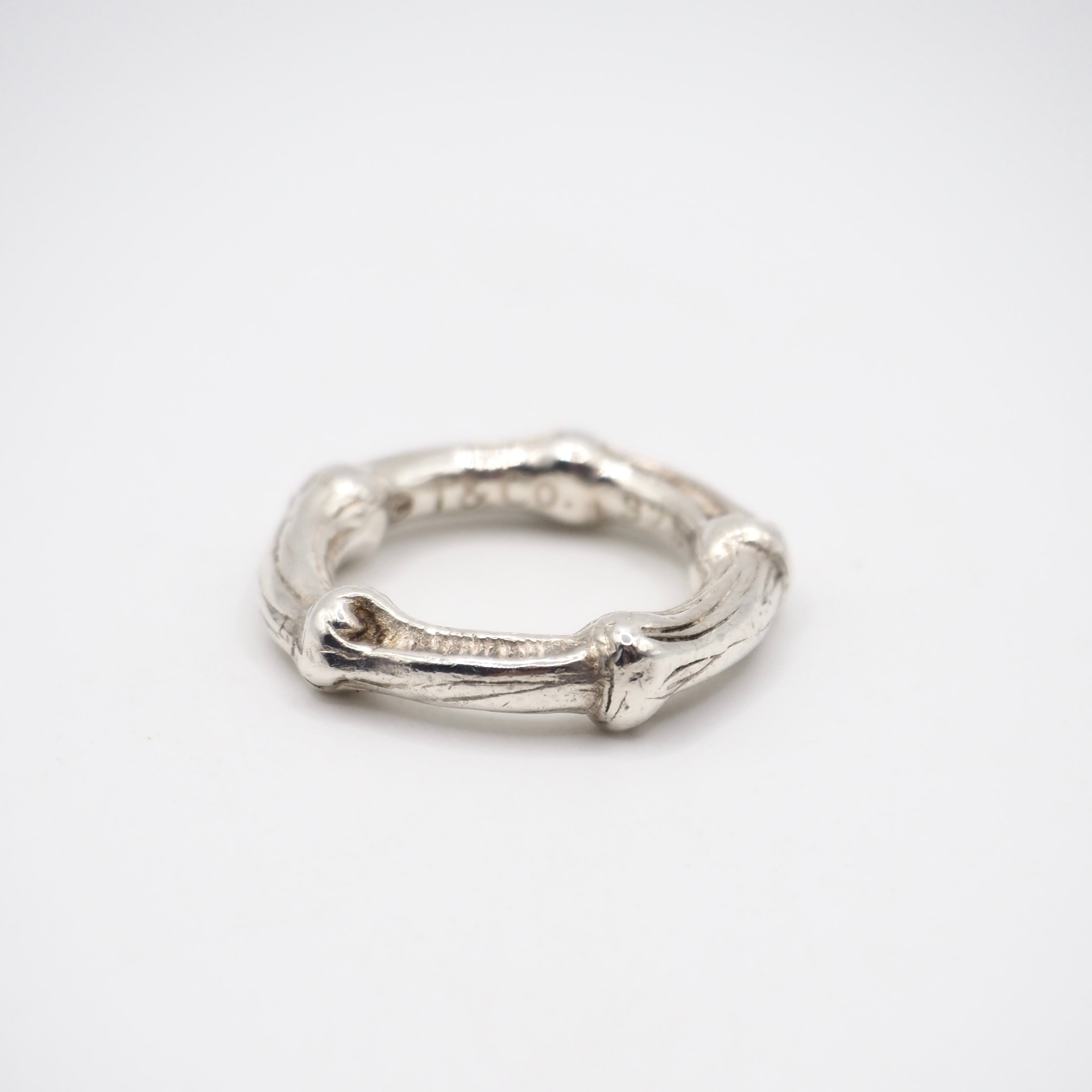 Tiffany&Co. 約8号 バンブーリング シルバー925 ティファニー