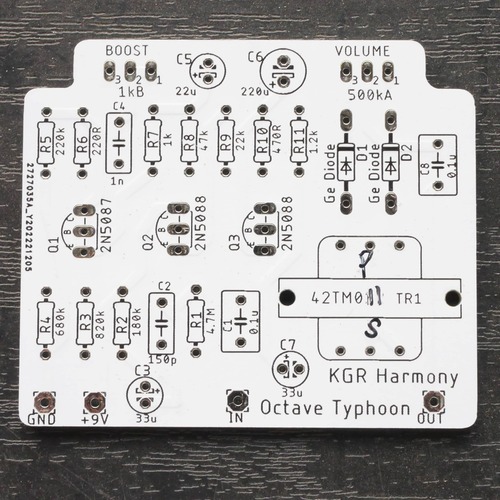 （基板のみ）オクタビア系オクターブファズ "Octave Typhoon"