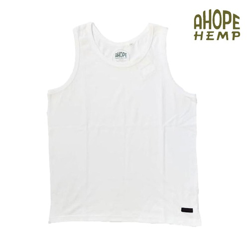 A HOPE HEMP アホープヘンプ SZ ジャージ タンクトップ HZ-1029 メンズ レディース ヘンプ オーガニックコットン ノースリーブ 無地 インナー 春夏 アウトドア NATURAL