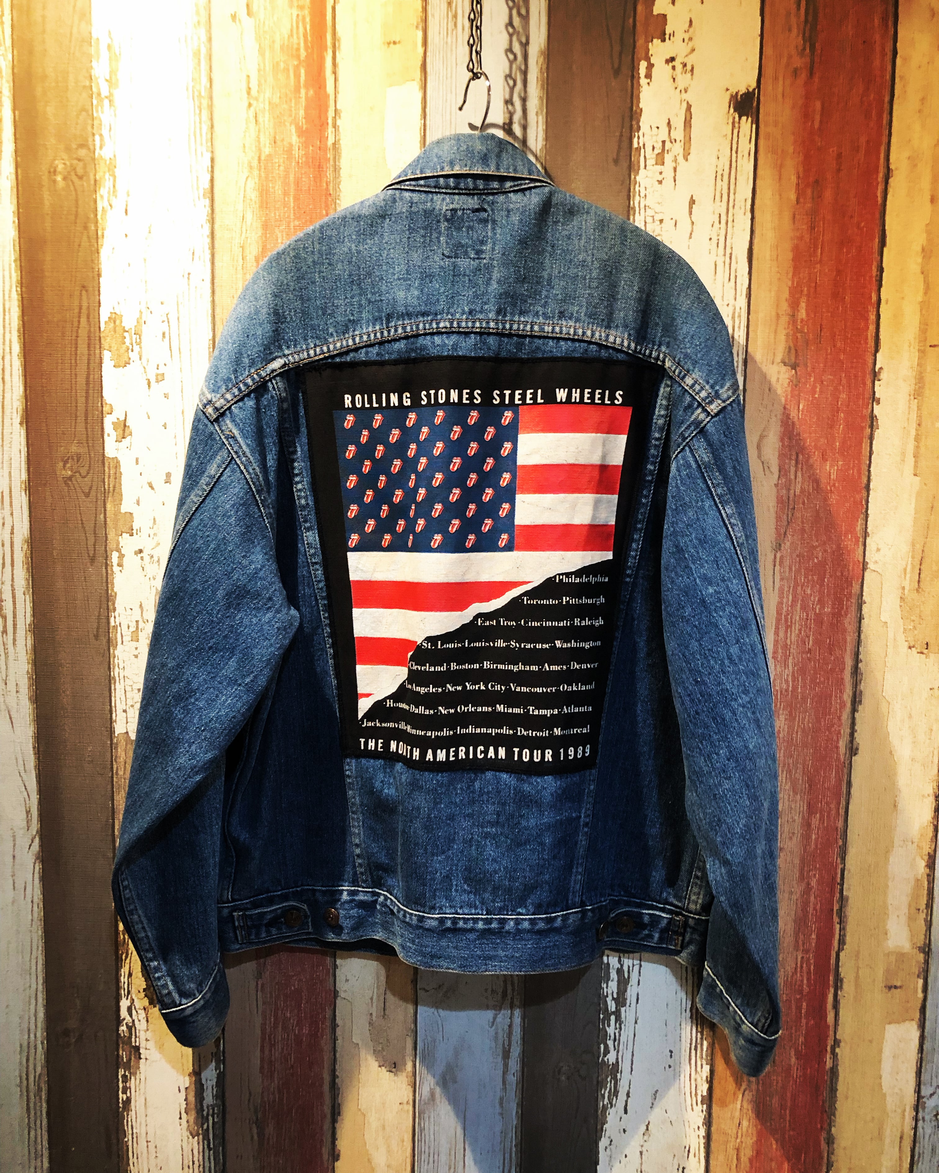 VINTAGE Rolling Stones Tour DENIM JACKET（ヴィンテージ　ローリングストーンズ　ツアーデニムジャケット）