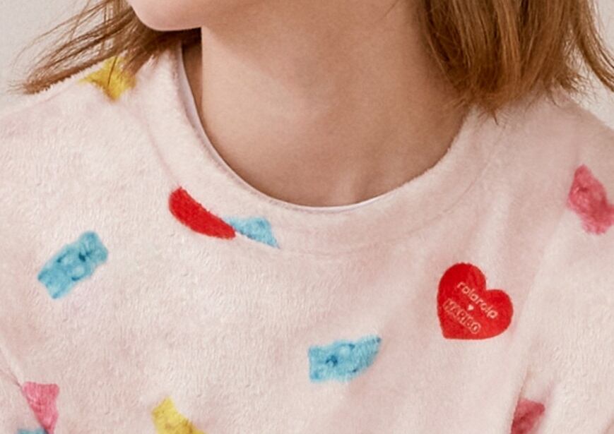 【rolarola】ROLAROLA X HARIBO PAJAMAS SWEATSHIRT PINK めいるめいるスマイル