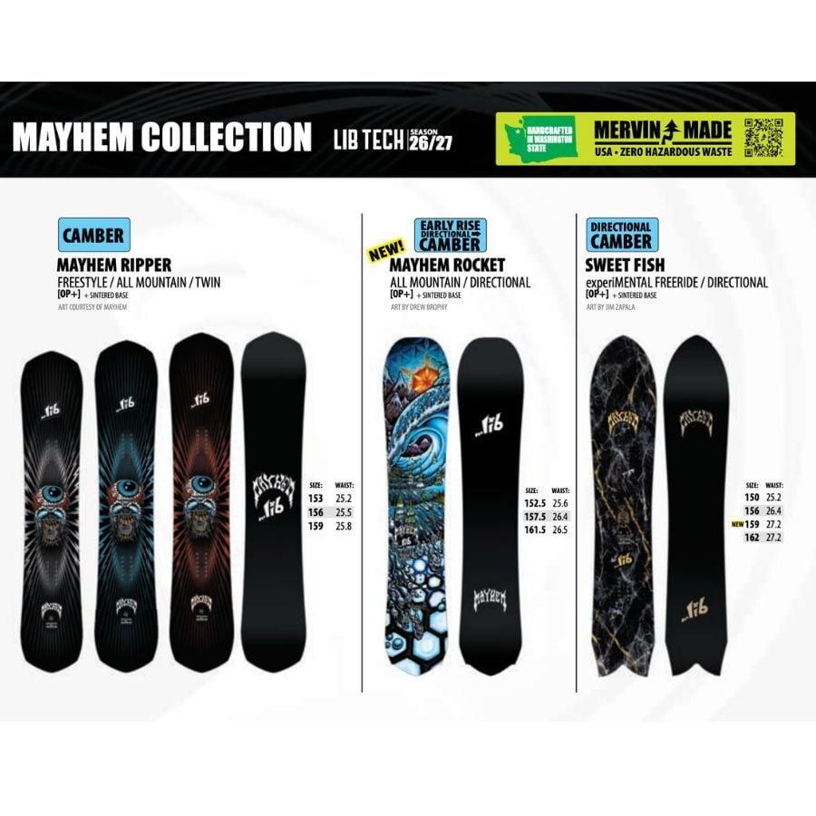 早期予約※LIBTECH MAYHEM SWEETFISH リブテック メイヘム フィッシュ