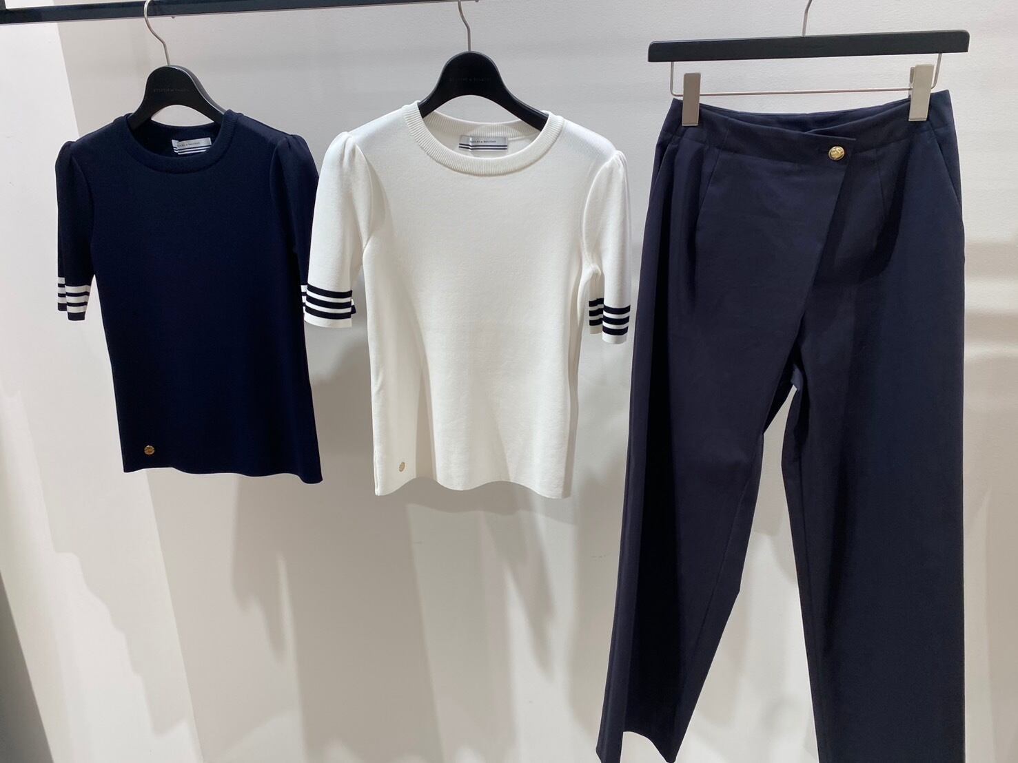 BORDERS at BALCONY レーヨンタンク　専用 BORDERS at BALCONY RAYON HALF SLEEVES KNIT 3色展開 | FLICKA ASHIYA
