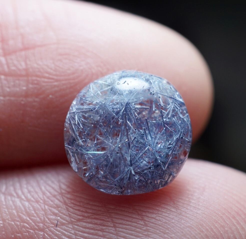 W2319 高品質デュモルチェライトインクォーツ ブレスレット