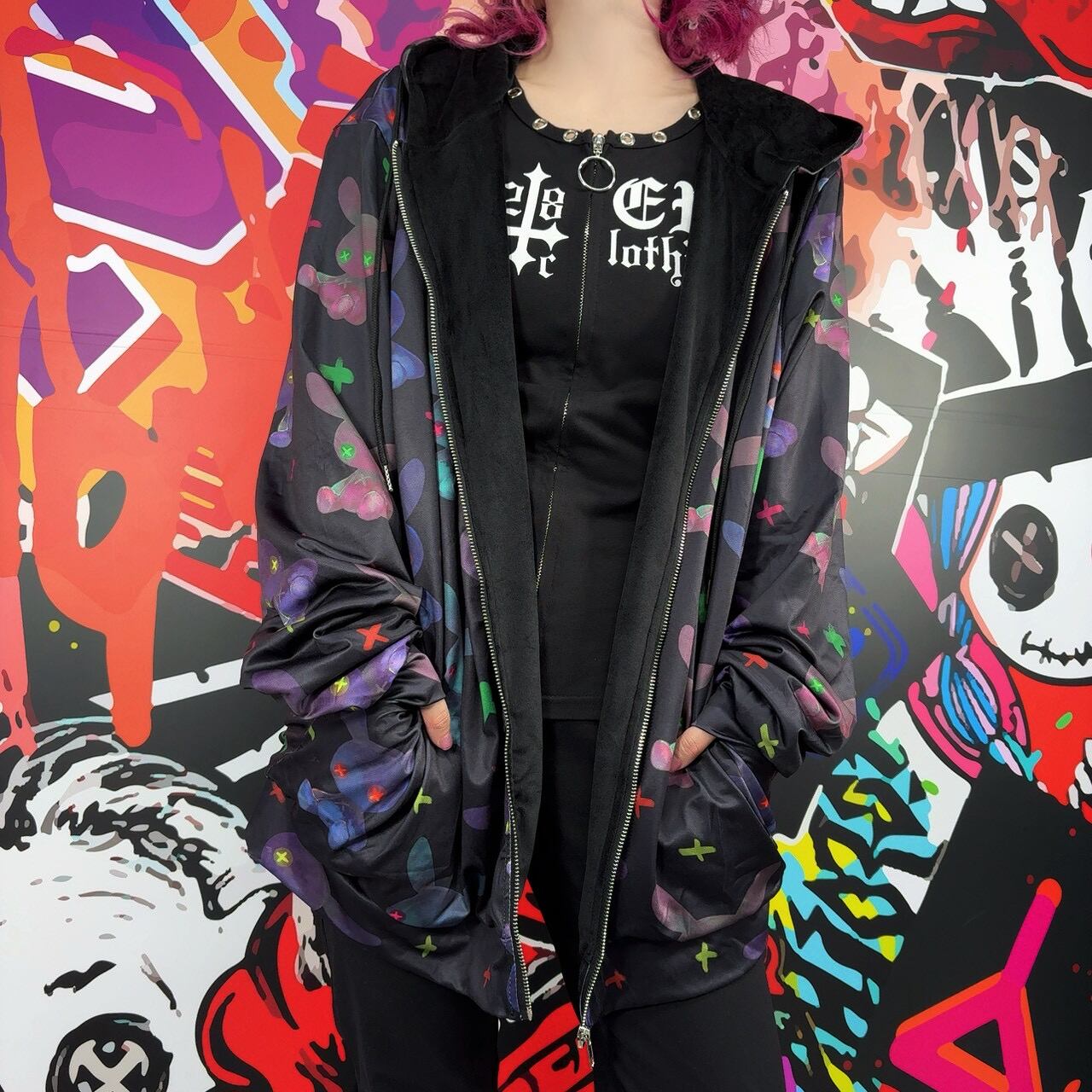 先着39点限定プレゼント》裏起毛ZIP OUTER【COLORFUL RABBIT】 | NIER