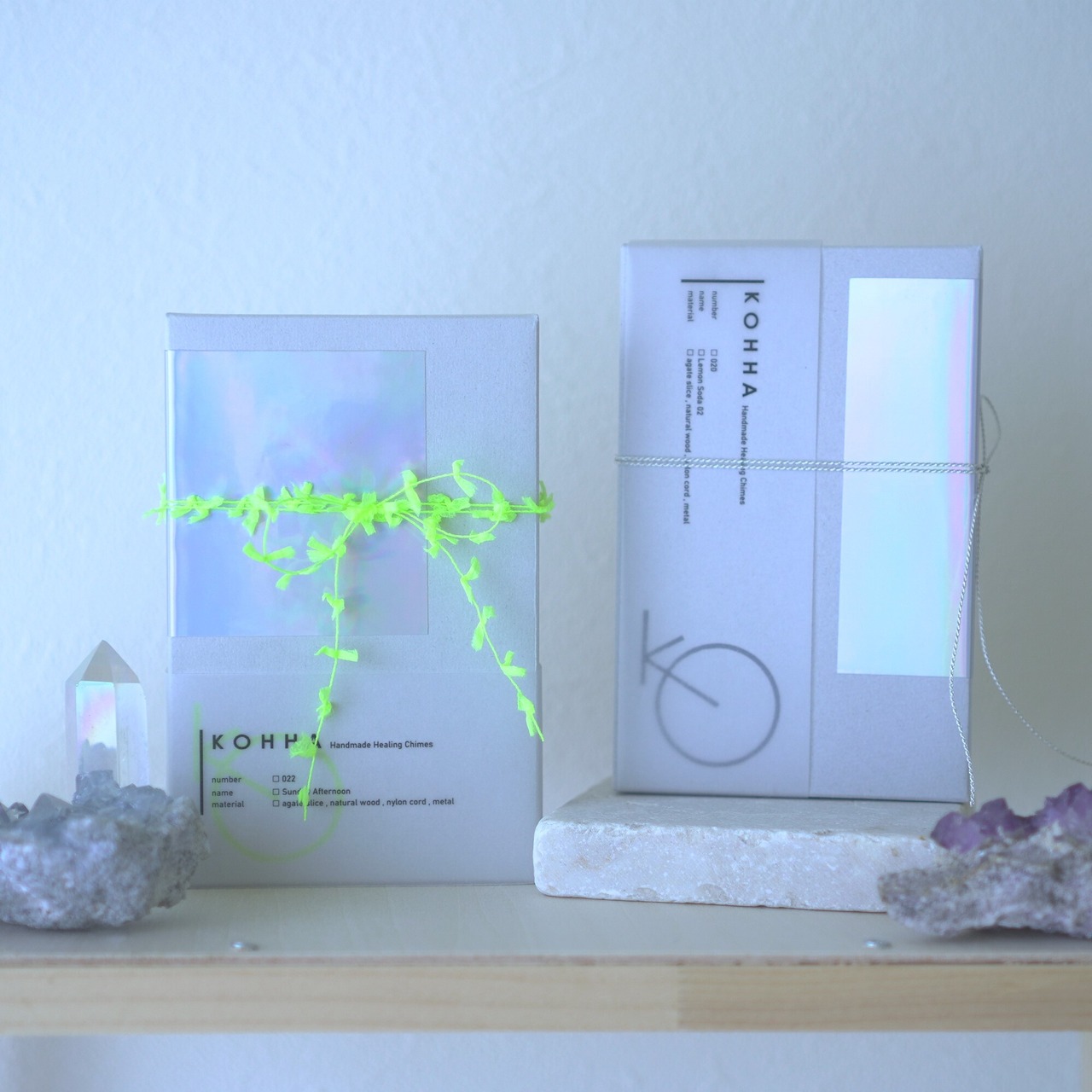 Pine & Kiwi Soda - アゲートヒーリングチャイム / Agate Sun Catcher Wind Chime 940