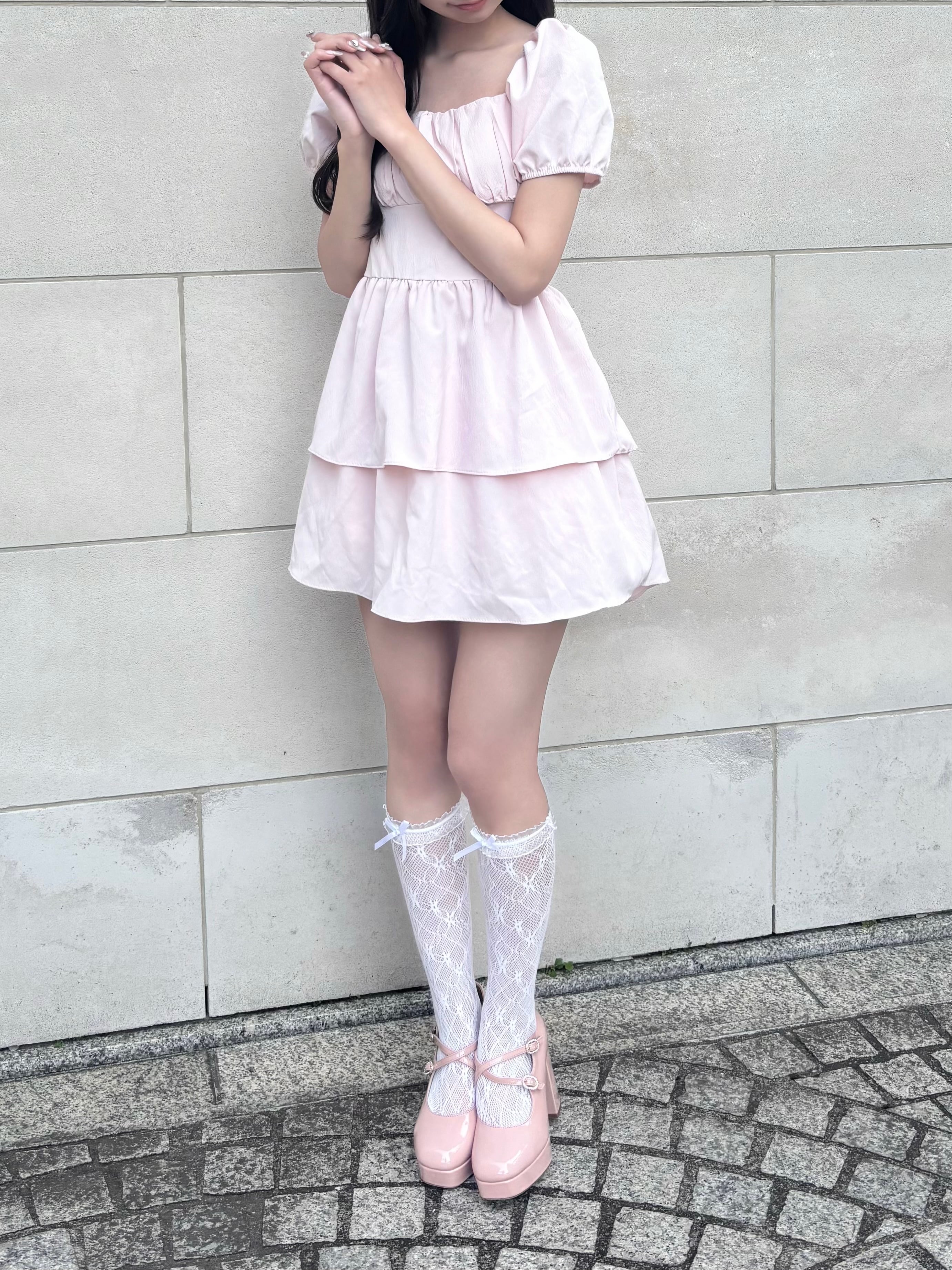 【BAON】Coonie Check Layered Midi One Piece ONEPIECE / SET UP | feellie