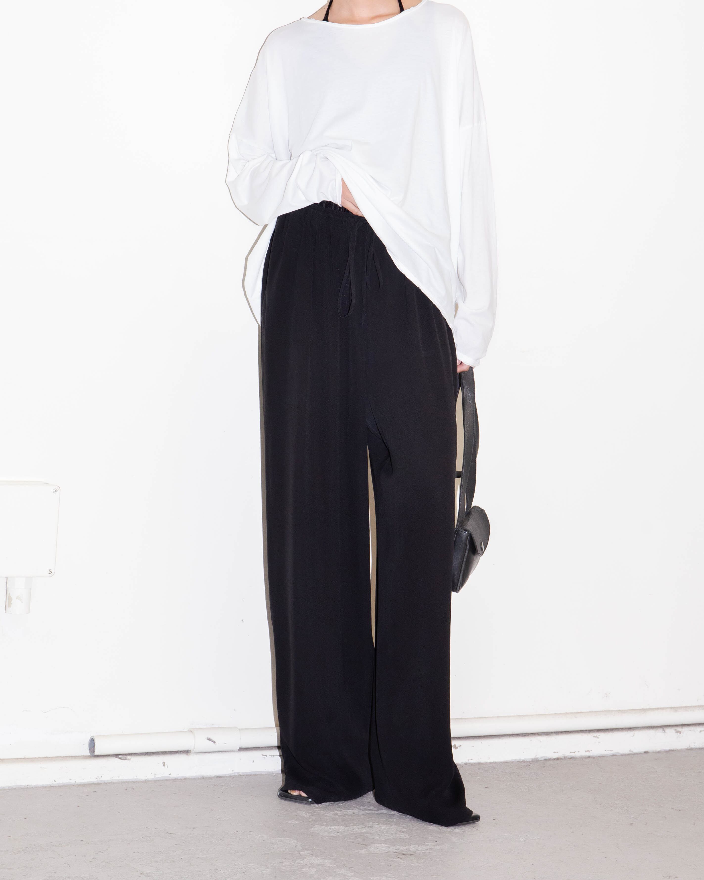 1990s wide-leg silk easy trousers | LUIK FINN