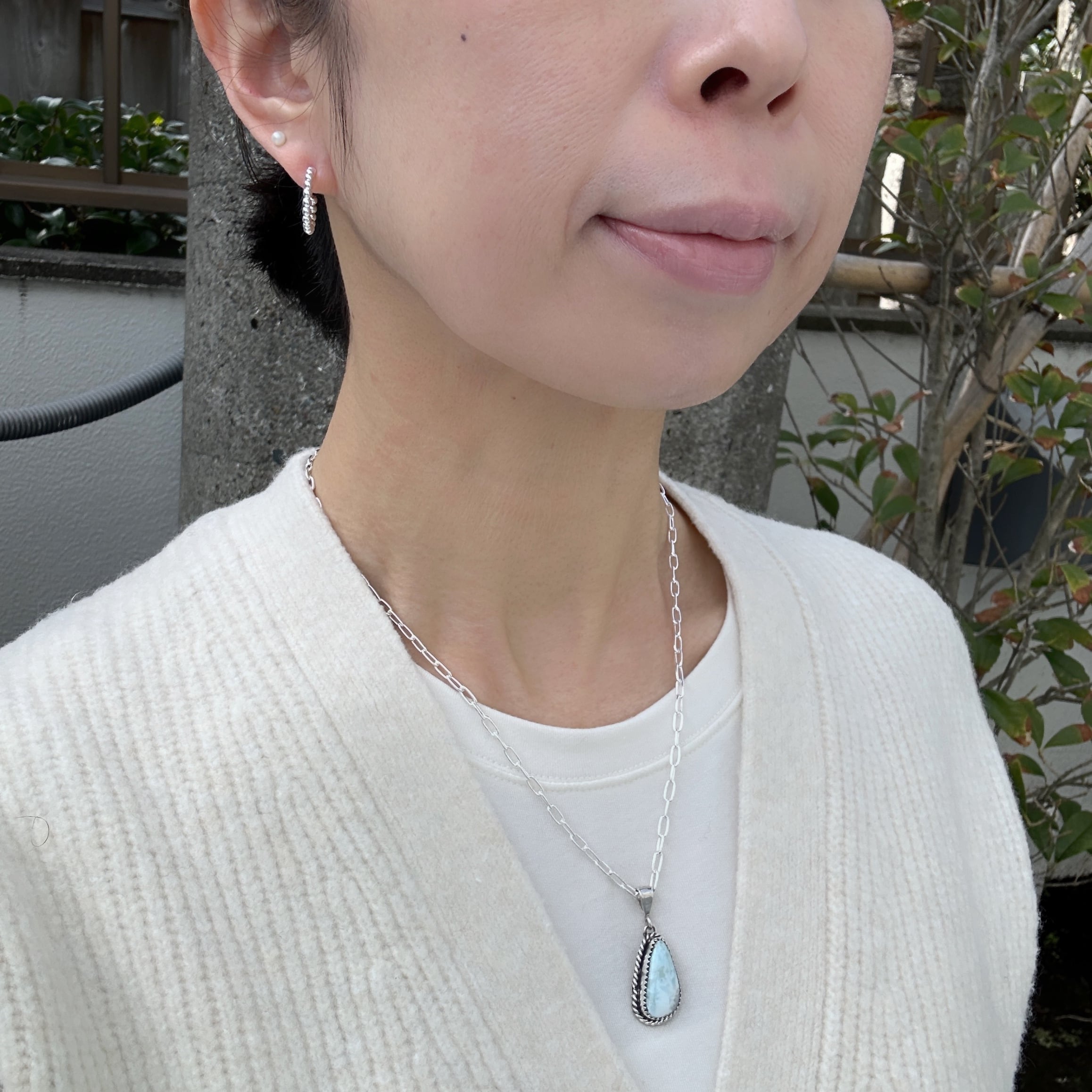 ドット フープ スタッドピアス 1.5cm | 【公式通販】鎌倉のシルバー