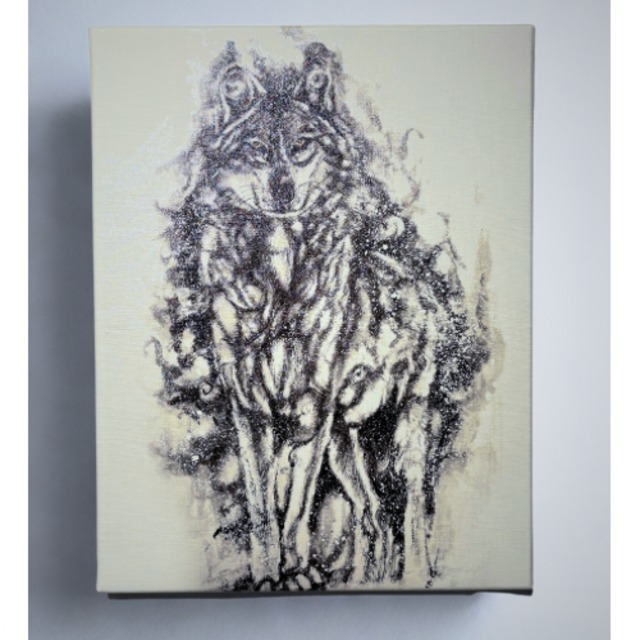 キャンバスアート（中）　オオカミ②