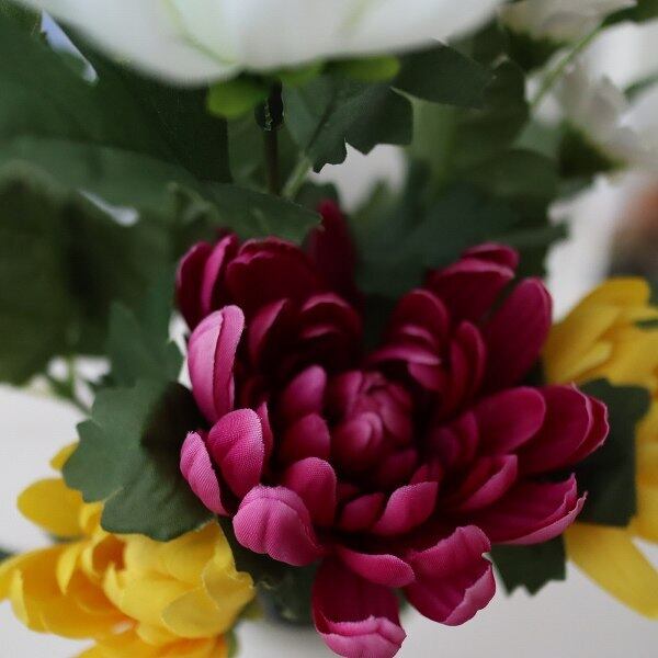 造花 仏花 上質花材 お供え 墓花 お悔み 水替え不要 お盆 166