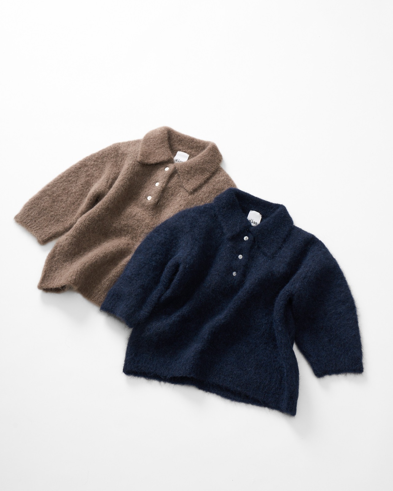 Fluffy Alpaca Polo Knit