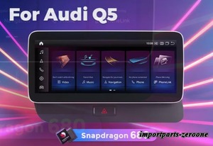 アウディQ5（2009-2016） アンドロイドナビ10.25インチ  RHD　クアルコム662 4GB+64GB 　GPSなし   -RA-1346