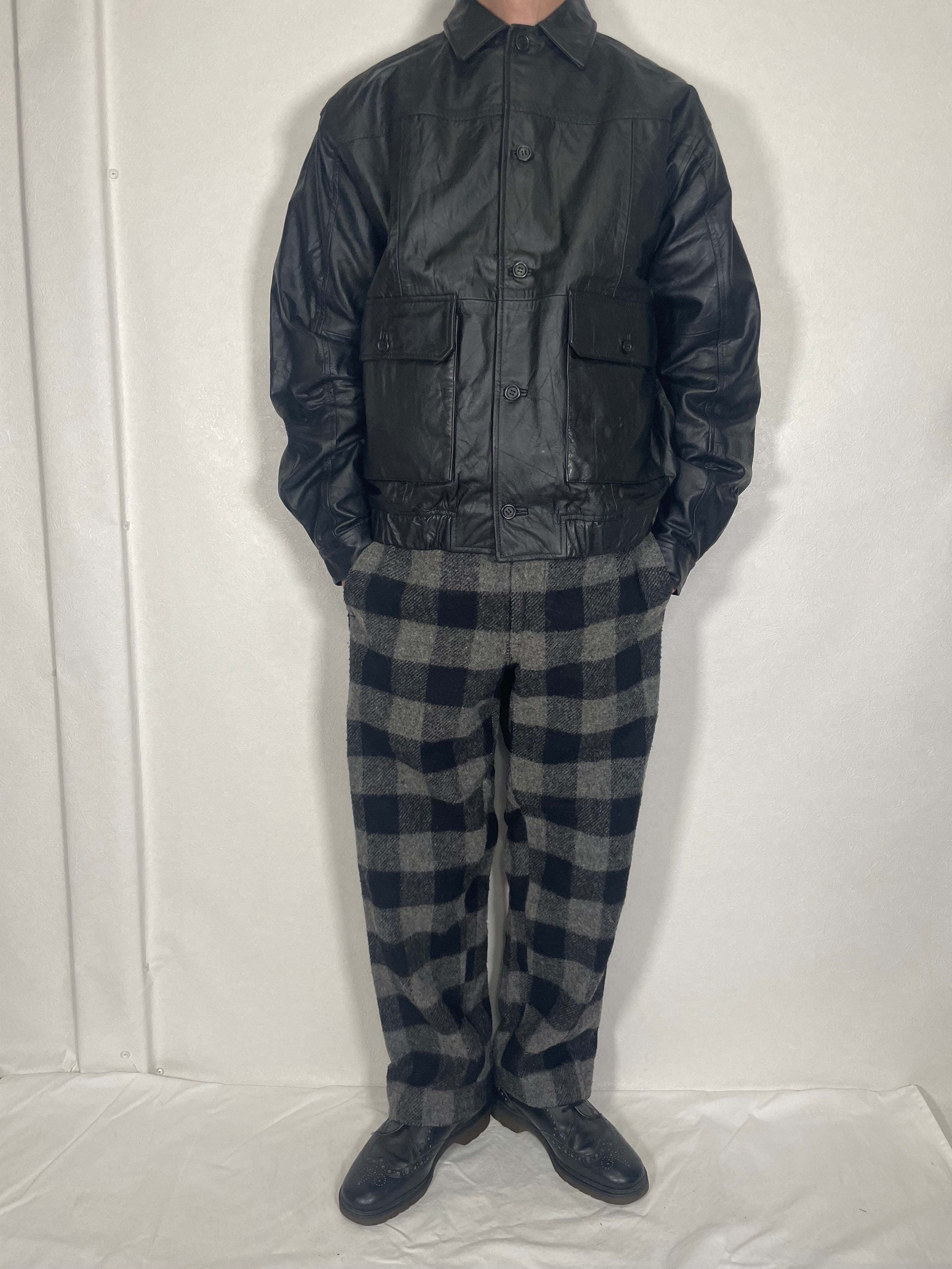 French Antique Leather JKT | yoused