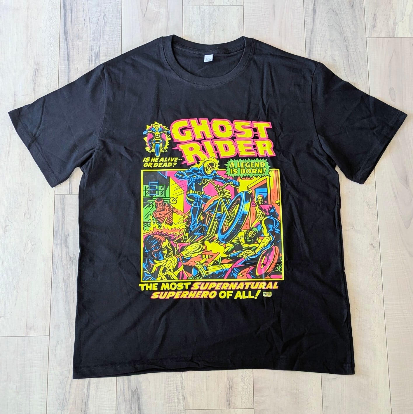 【 Ghost Rider ( ゴーストライダー )】コミック Tシャツ / MARVEL / マーベルコミックス 〚アメリカン雑貨 アメトイ〛