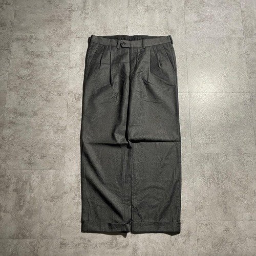 90s Givenchy ウールグレースラックス 無地 日本製 【W31】