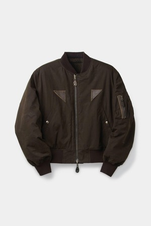 [COOR] B 15 Leather Tab Sherpa Bomber (Khaki Brown) 正規品 韓国ブランド 韓国通販 韓国代行 韓国ファッション クール クーア クアー 日本 店舗