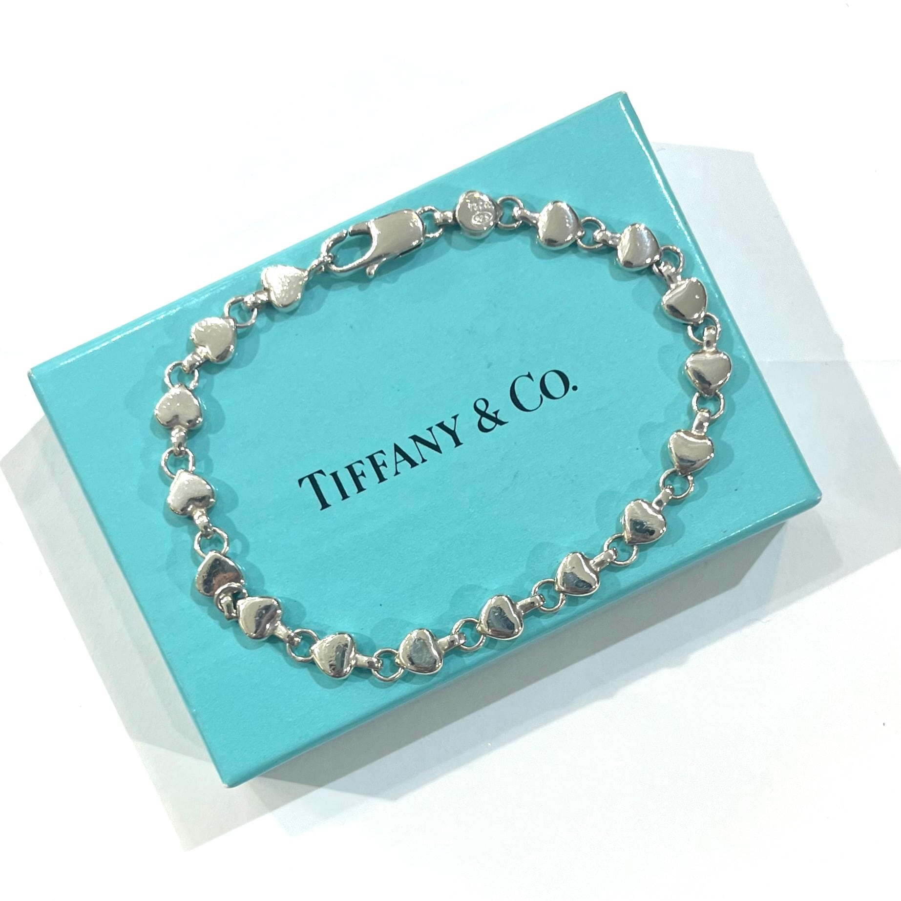 TIFFANY&CO. 】2423 ティファニーハートパフリンク ブレスレット SV925
